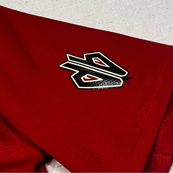 Majestic Arizona Diamondbacks Red Team Youth Jersey with Black Trim - Size 14/16 - Picture 5 of 13